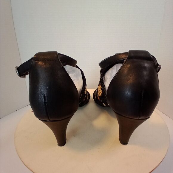 COMFORTVIEW Black Woven Open Toe Women's Sandals Size 7M - Picture 14 of 14